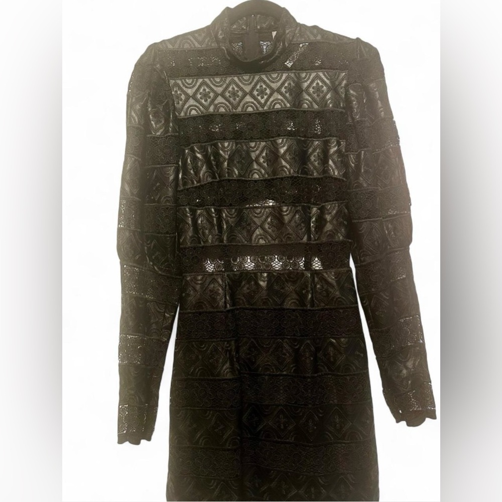 ASOS PU Leather and Lace Dress